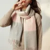 Cross-border scarf wholesale e-commerce live streaming supply chain supply 96 wool series twill wool check Specification image